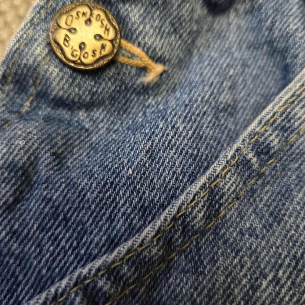 Vintage 1990s OshKosh B'Gosh classic blue denim jean overall dress